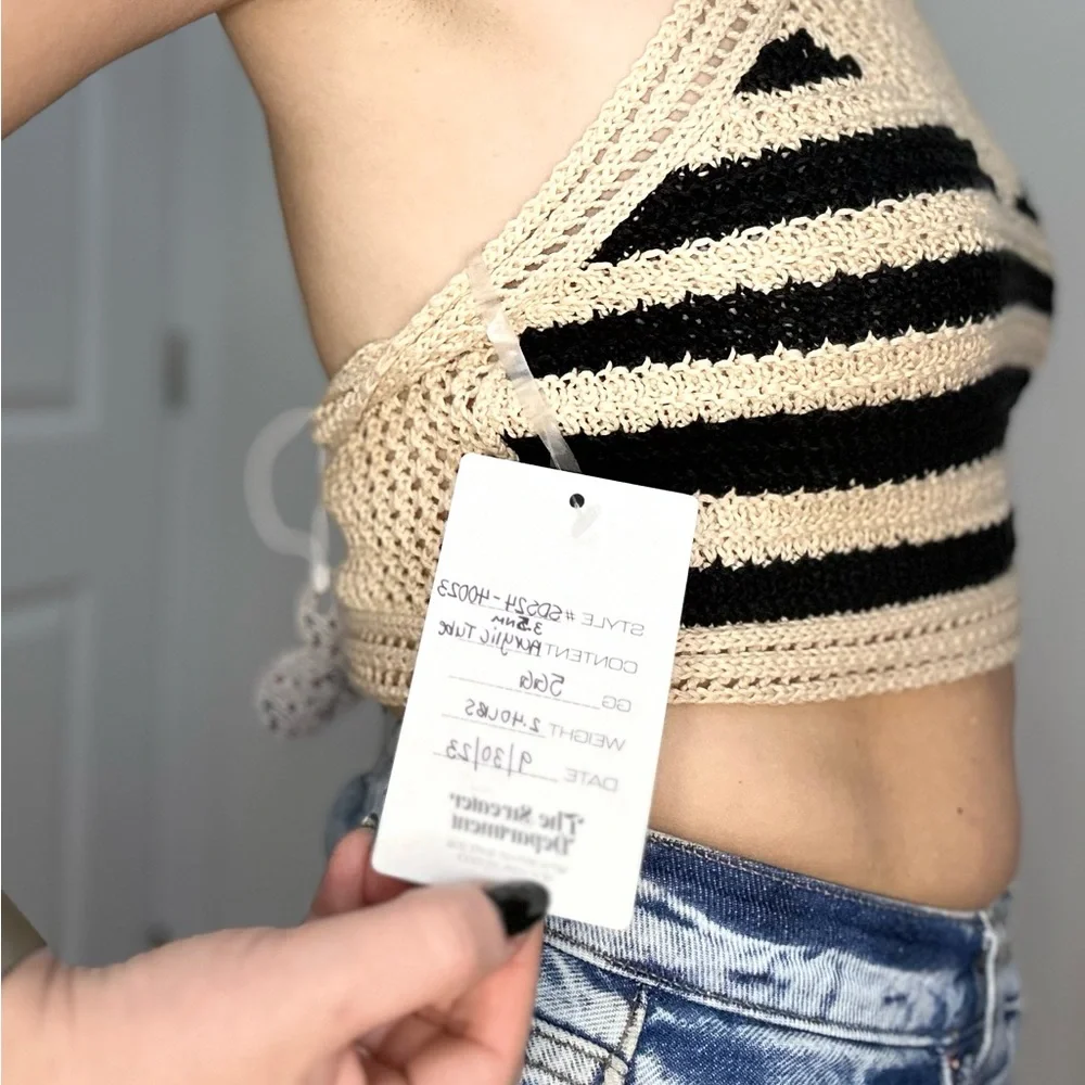 Crochet Knit Summer Beach Halter Top - Picture 6 of 7